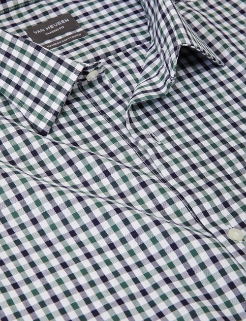 Van Heusen Multi Tone Check Classic Fit Shirt, Green product photo View 02 L