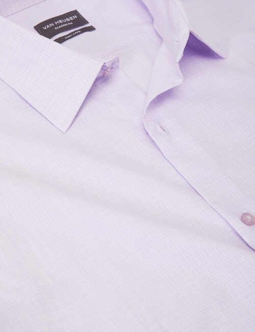 Van Heusen Micro Check Classic Fit Shirt, Lilac product photo View 02 L