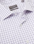 Van Heusen Mid Window Check Tailored Fit Shirt, Lilac product photo View 02 S