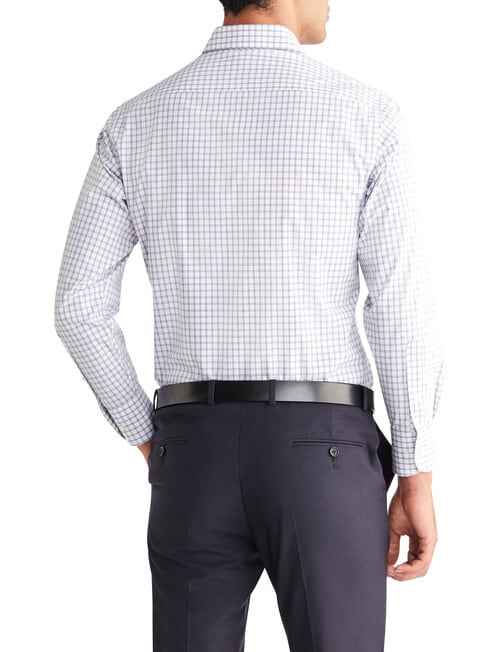 Van Heusen Mid Window Check Tailored Fit Shirt, Lilac product photo View 04 L