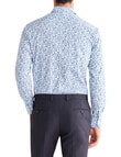 Van Heusen Flower Print Tailored Fit Casual Shirt, Sky product photo View 04 S
