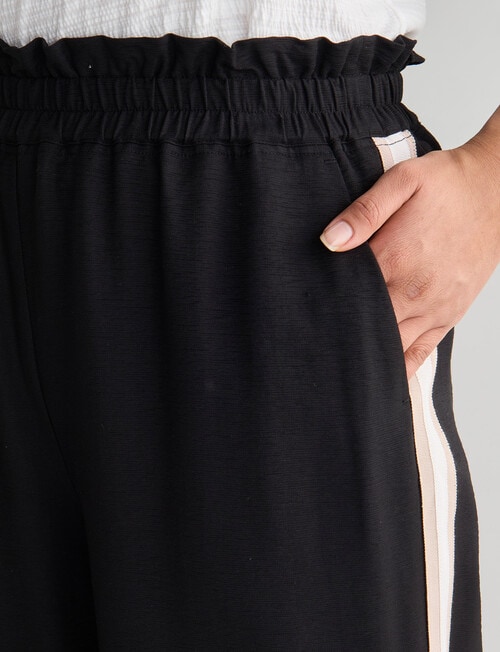 Whistle Sport Stripe Jog Pant Regular Length, Black product photo View 15 L