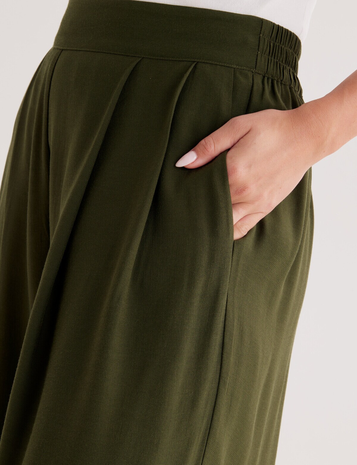 Viscose Blend Culotte Pants main image 0