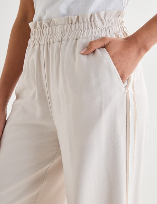 Whistle Sport Stripe Jog Pant Regular, Stone product photo View 04 L