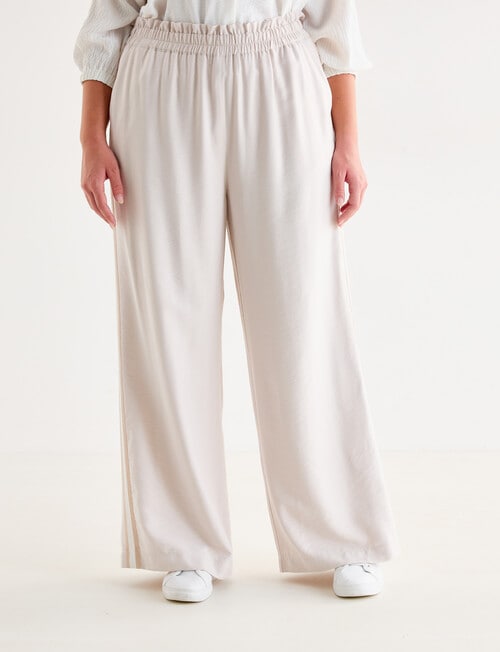 Whistle Sport Stripe Jog Pant Regular, Stone product photo View 12 L