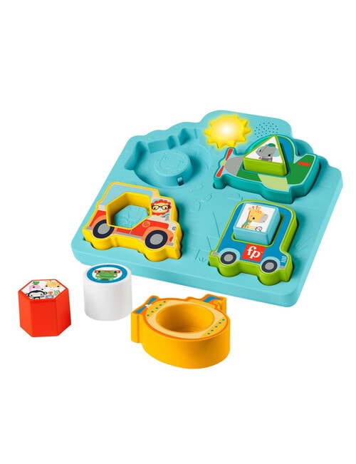 Fisher Price Shapes & Sounds Vehicle Puzzle product photo View 02 L