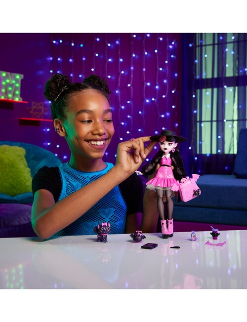 Monster High Draculaura Fashion Doll with Pet Count Fabulous product photo View 07 L