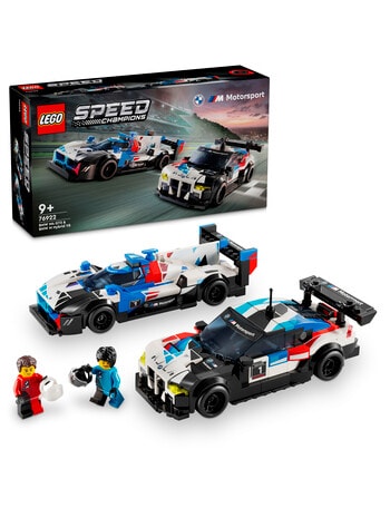 LEGO Speed Champions BMW M4 GT3 & BMW M Hybrid V8 Race Cars, 76922 product photo