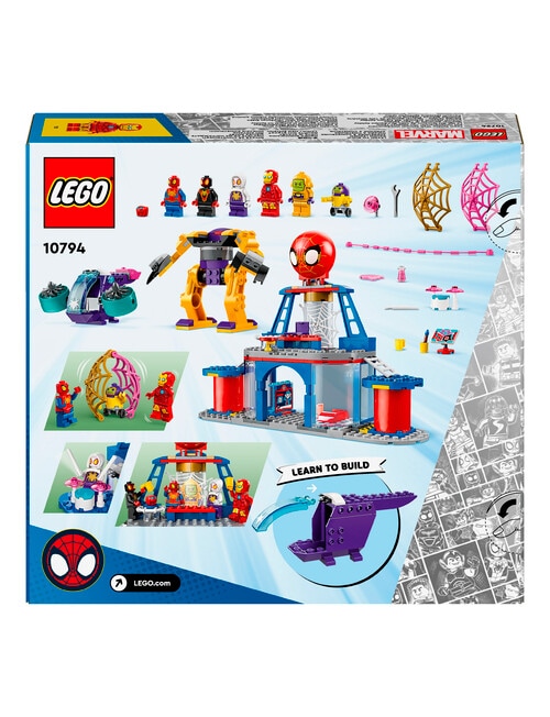 LEGO Spider-Man Team Spidey Web Spinner Headquarters, 10794 product photo View 10 L