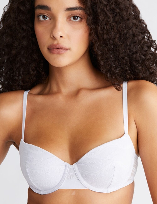 Calvin Klein Lightlylined Balconette Bra, Lavender Blue, A-DD product photo
