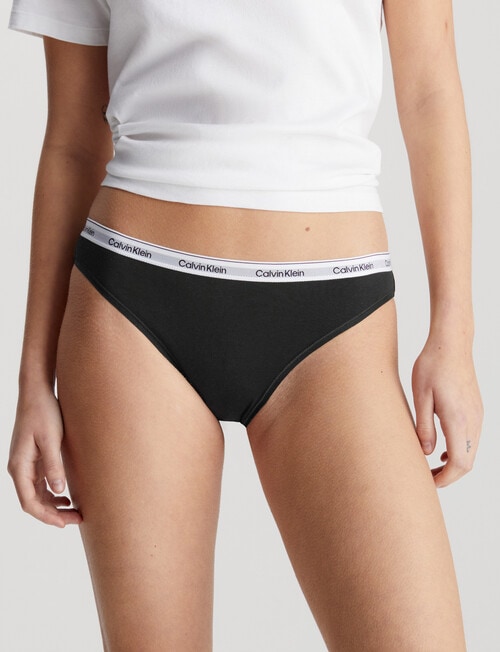Calvin Klein Modern Logo Bikini Brief, 3-Pack, Black, White & Grey, XS-XL product photo