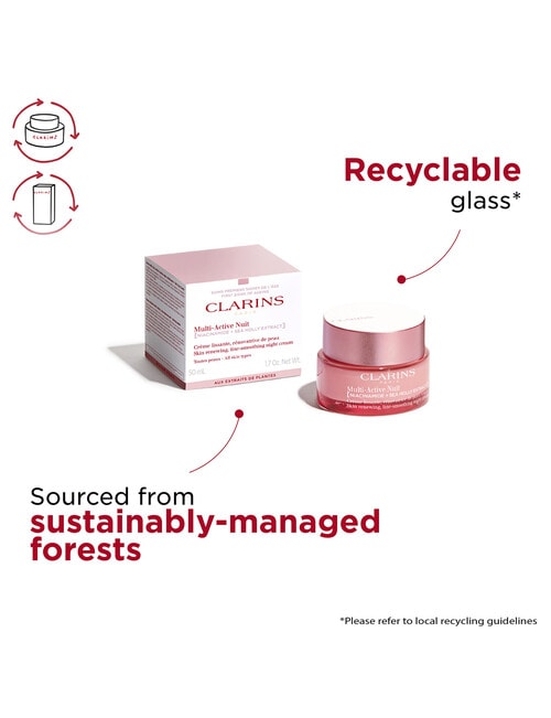 Clarins Multi-Active Night Cream, All Skin Types, 50ml product photo View 03 L