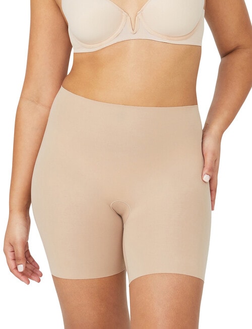 Nancy Ganz Body Smart Waisted Short, Beige, 8-16 product photo View 02 L