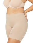 Nancy Ganz Body Smart Waisted Short, Beige, 8-16 product photo View 03 S