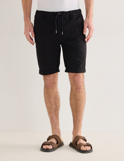 Tarnish Antonio Denim Shorts, Black Wash product photo