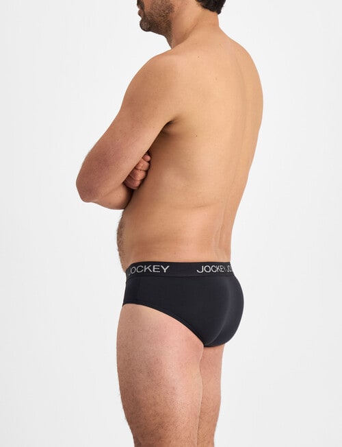 Jockey Chafe Proof Modal Brief, Black product photo View 03 L