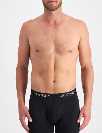 Jockey Chafe Proof Cotton Mid Trunk, Black product photo