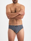 Jockey Sports Stripe Brief, Black Bean Stripe product photo