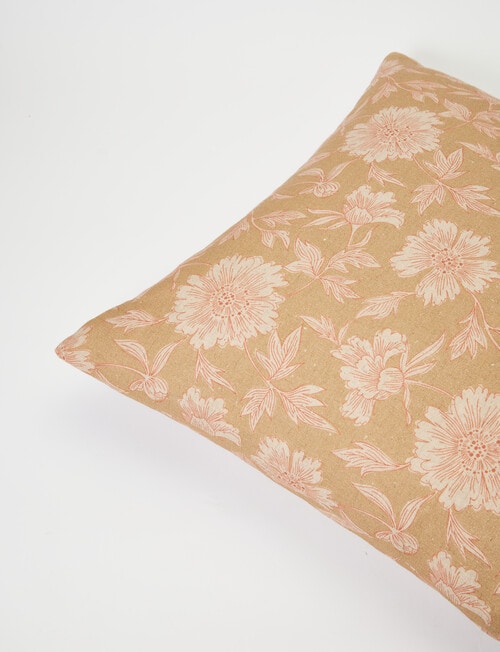 Tilly Home Charlotte Print Cushion, Tan product photo View 03 L