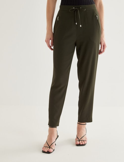 Oliver Black Jog Pant, Olive product photo