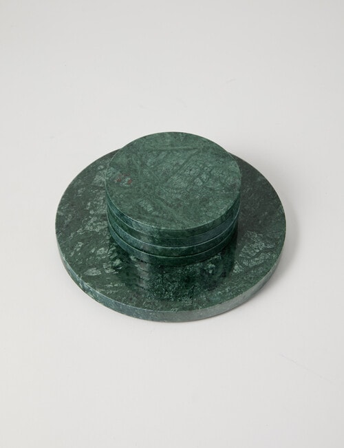Amy Piper Mia Marble Trivet, 18cm, Green product photo View 05 L