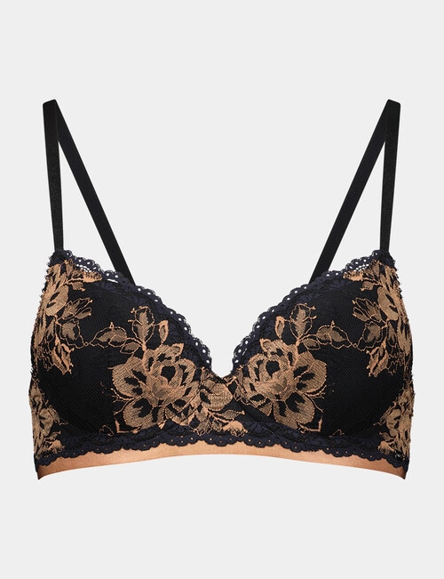 Me By Bendon Dazed Romance Contour Bra, Black & Tuscany, A-E product photo View 05 L