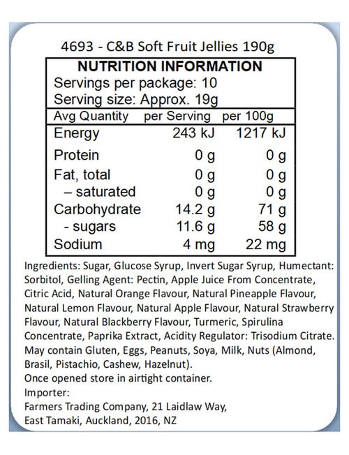 Cartwright & Butler Soft Fruit Carton, 190g product photo View 02 L