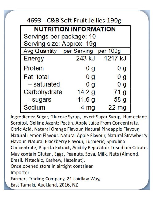 Cartwright & Butler Soft Fruit Carton, 190g product photo View 02 L