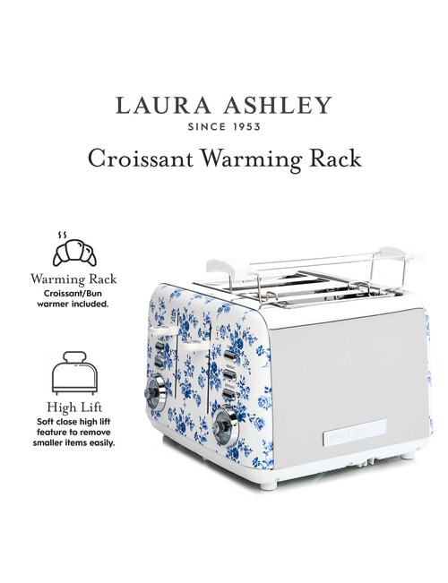 Laura Ashley China Rose 4 Slice Toaster, LAT4CR product photo View 04 L
