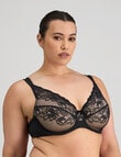 Fayreform Intrigue Contour Bra, Black, D-F product photo View 04 S