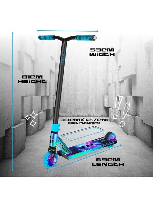 MADD Carve Extreme Infinite Nebula Stand Scooter, Blue product photo View 04 L
