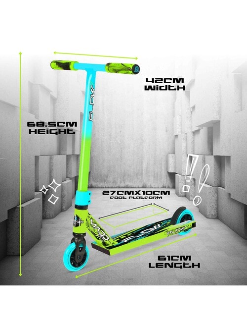 MADD Carve Flow-X Scooter, Green & Teal product photo View 03 L