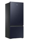 Haier 433L Bottom Mount Fridge Freezer, Black HRF420BEC product photo View 03 S