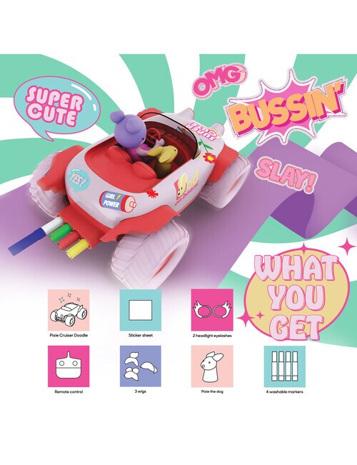 Sharper Image Pixie Cruiser Doodle Customizable RC Car - Toys Red Dot