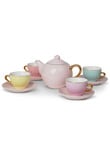 FAO Schwarz Ceramic Tea Party Set, Pink, Purple, Teal, Yellow product photo View 03 S