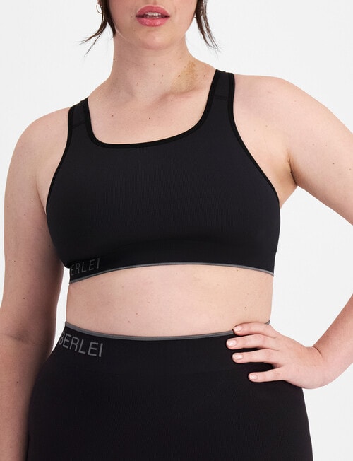 Berlei Active Seamless Wirefree Bra, Black, S-3XL product photo