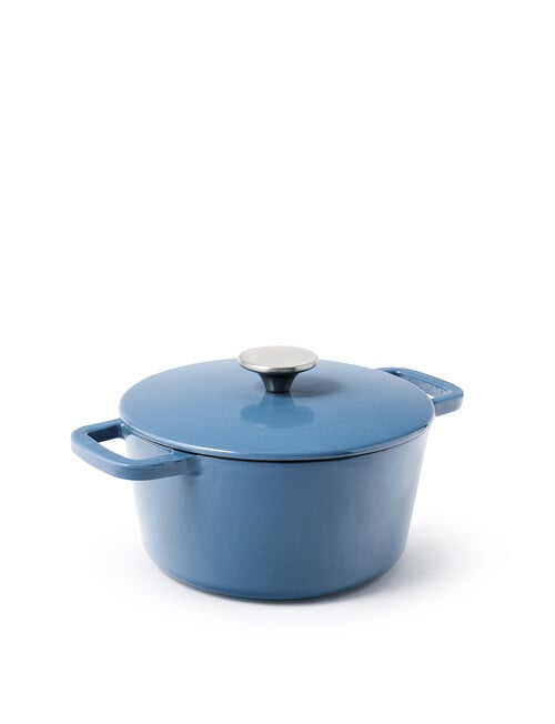 Capital Kitchen Element Cast Iron Casserole, Blue, 20cm, 2.4L product photo