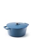 Capital Kitchen Element Cast Iron Casserole, Blue, 28cm, 6L product photo