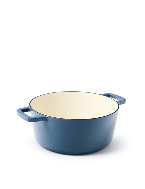 Capital Kitchen Element Cast Iron Casserole, Blue, 28cm, 6L product photo View 02 L