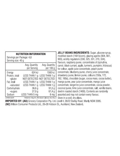 Jelly Belly Advent Calendar, 192g product photo View 03 L