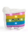 FAO Schwarz 28cm Glow Brights LED & Sound Rainbow Cake Soft Toy product photo