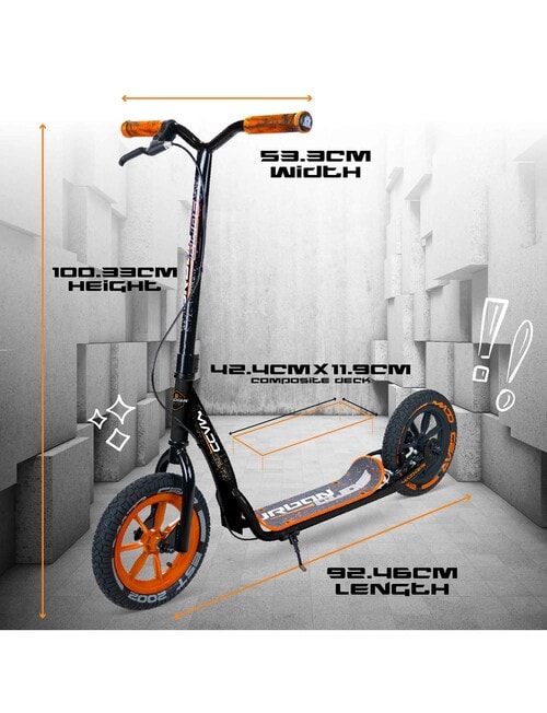 MADD Urban Glide Scooter, Black & Orange product photo View 03 L