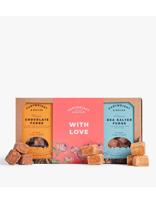 Cartwright & Butler Trio Of Fudge 3x175g, With Love product photo