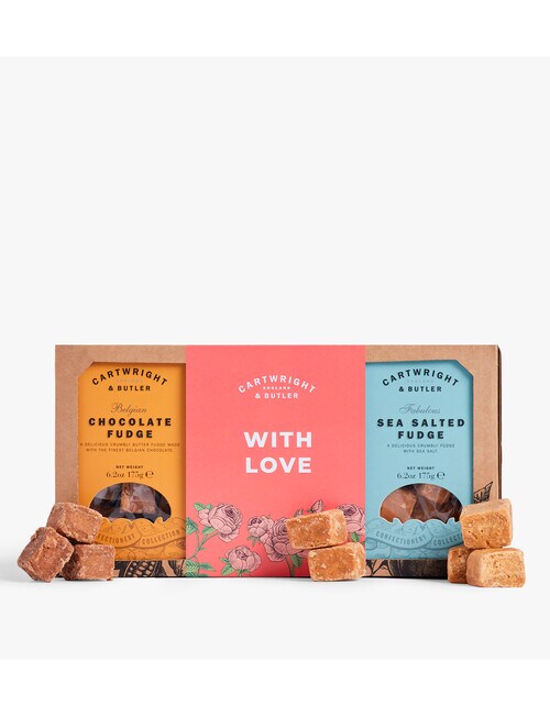 Cartwright & Butler Trio Of Fudge 3x175g, With Love product photo