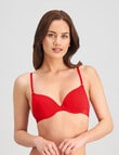 Me By Bendon Stripe Elastic Demi Bra, Salsa Red, A-E product photo