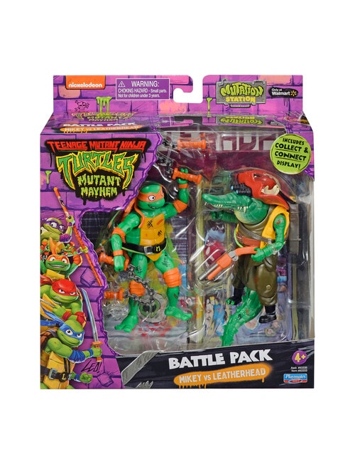 Teenage Mutant Ninja Turtles Movie Good vs Bad Figures, 2-Pack, Assorted product photo View 02 L