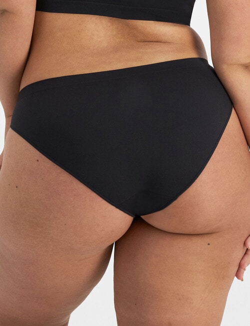 Bonds Match Its Seamless Bikini Brief, Black, 6-22 product photo View 03 L