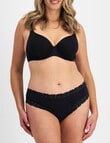 Jockey Woman Paris Cotton, Gee Brief, Black, 8-18 product photo