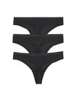 Jockey Woman Every Day Value Gee Brief, 3-Pack, Black, 8-18 product photo
