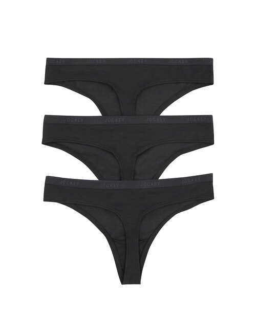 Jockey Woman Every Day Value Gee Brief, 3-Pack, Black, 8-18 product photo